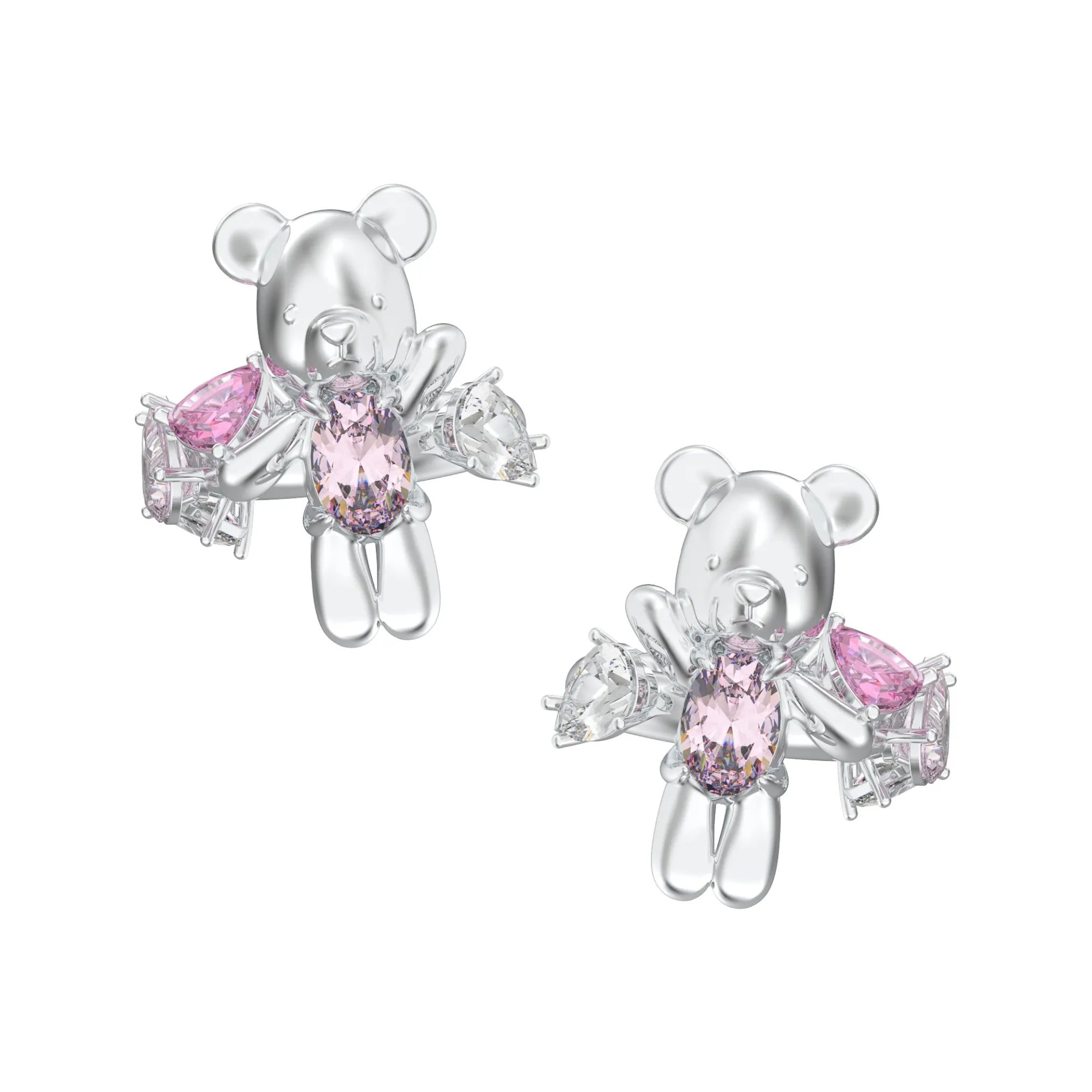Paradise / Irregular Gem Bear Ear Clip
