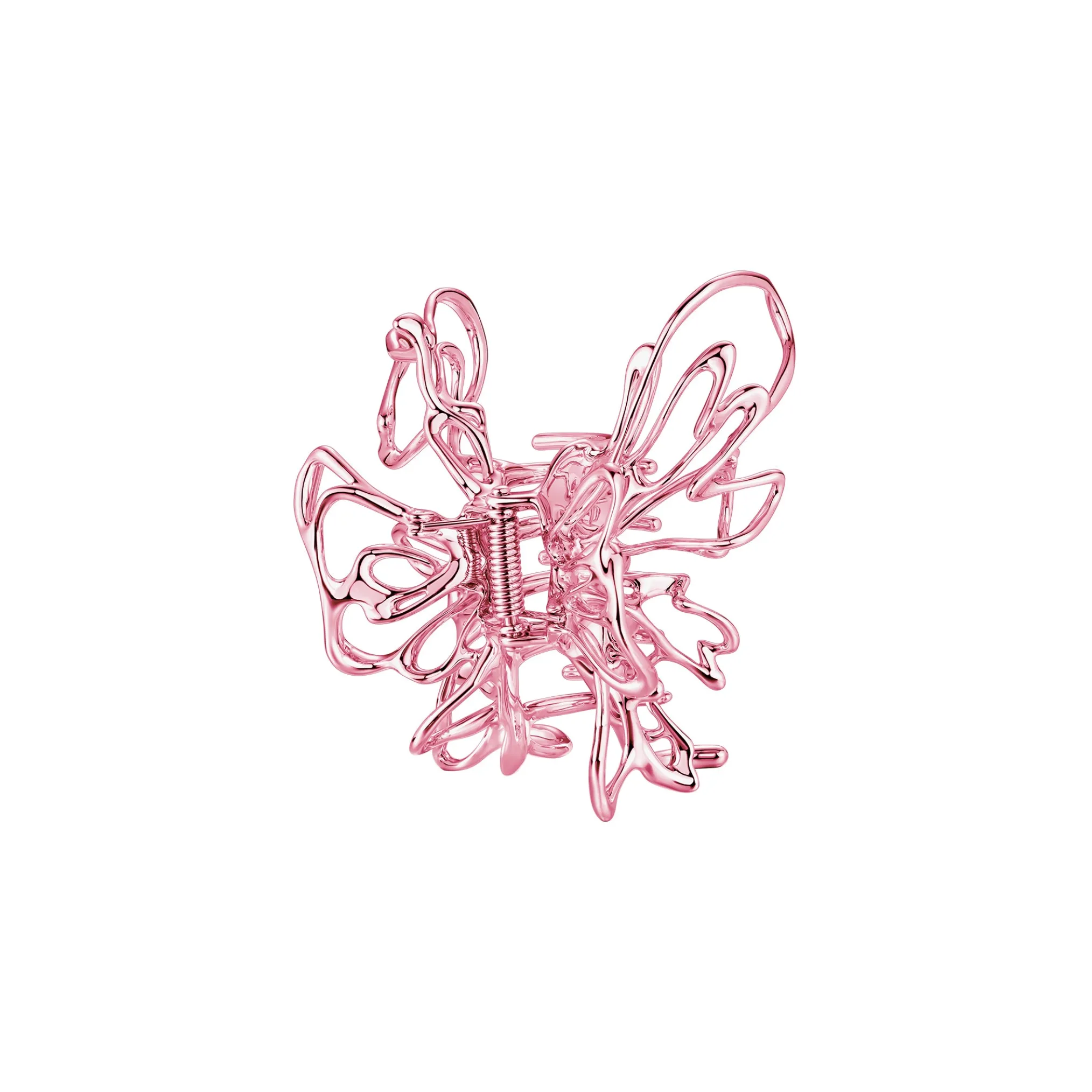 Ripple / Colored Liquefied Metal Butterfly Hair Claw Clip