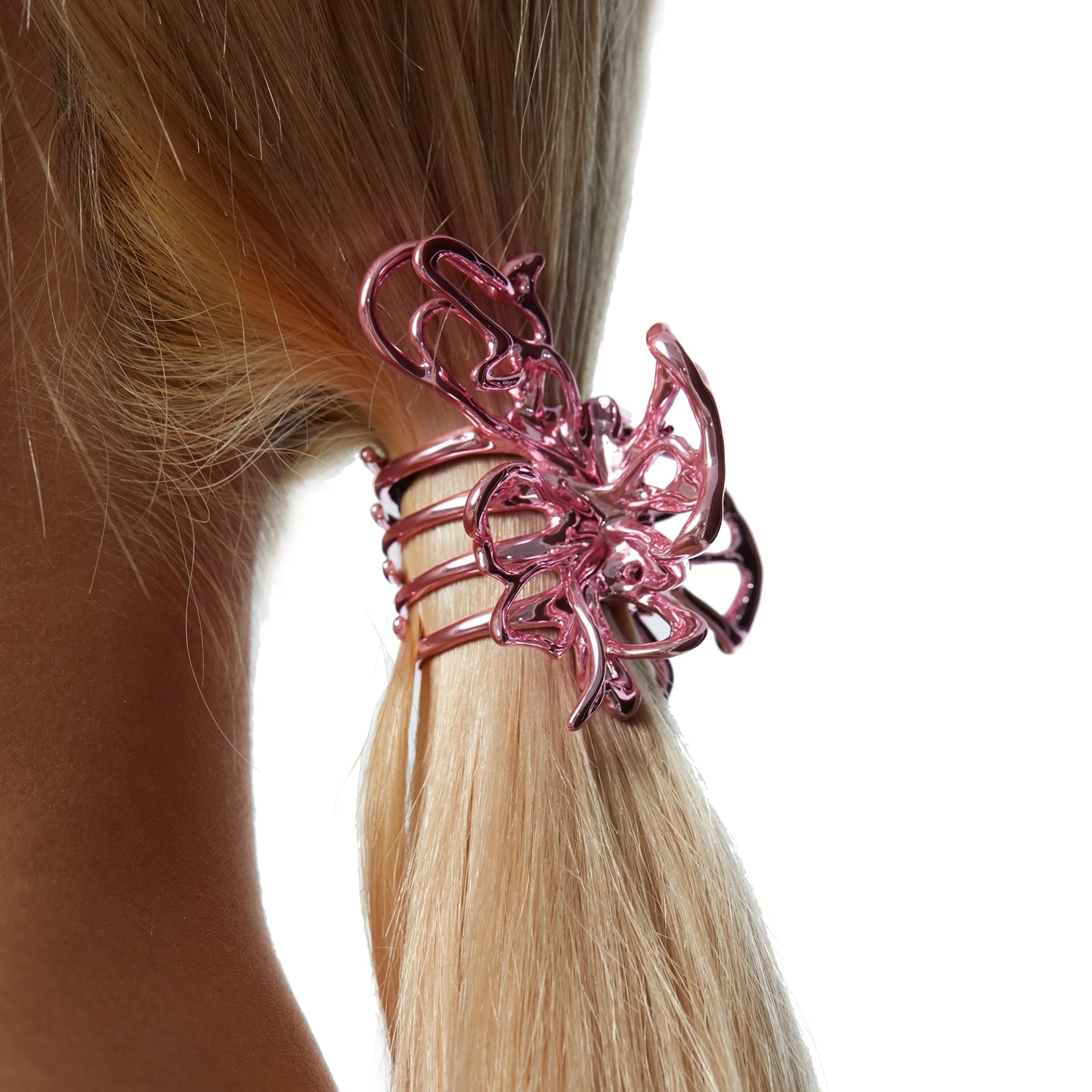 Ripple / Colored Liquefied Metal Butterfly Hair Claw Clip